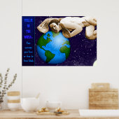 Vertel het aan de wereld (gepersonaliseerd Poster) Poster (Keuken)