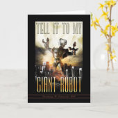 Vertel het aan mijn gigantische robot Wenskaart Kaart (Gele Bloem)