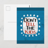 Vertel het Kinder Briefkaart niet (Voorkant / Achterkant)