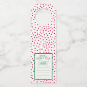 Vertel het Label van de Santa Bottle niet (Voorkant)