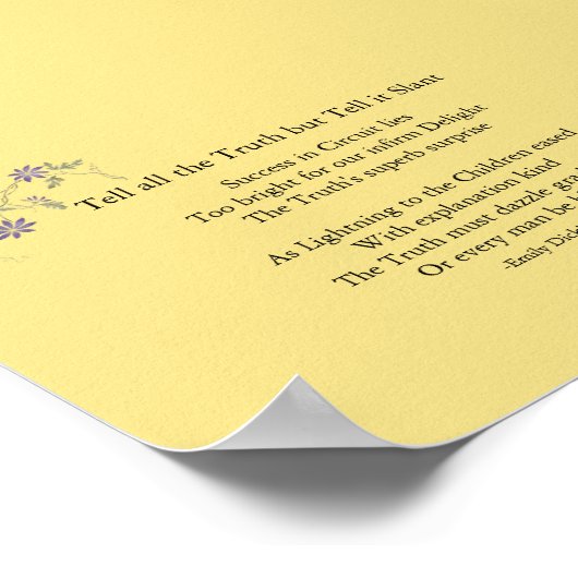 Vertel het maar aan Slant. Poster (Hoek)