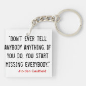 Vertel het niemand... sleutelhanger (Achterkant)