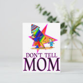 Vertel het niet aan MOM vuurwerk Briefkaart (Staand voorkant)