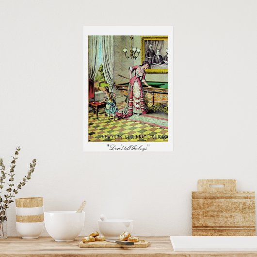 Vertel het niet poster (Keuken)