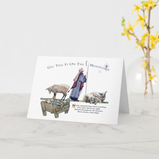 Vertel het op de berg kaart (Gele Bloem)