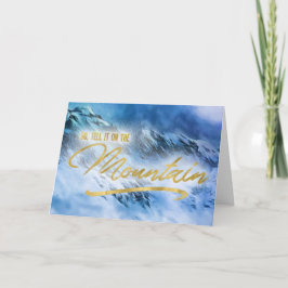 Vertel het op de Berg Religieuze Kerst Feestdagen Kaart