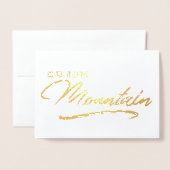 Vertel het op de Christelijke kerst in de Berg Folie Kaarten (Voorkant met envelop)