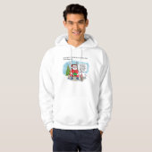 Vertel het sweatshirt met capuchon van de kerstman (Voorkant volledig)