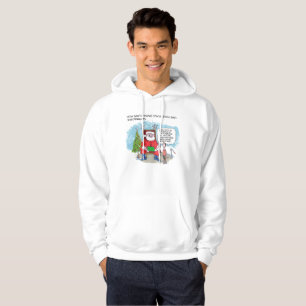 Vertel het sweatshirt met capuchon van de kerstman