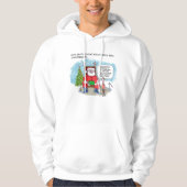 Vertel het sweatshirt met capuchon van de kerstman (Voorkant)