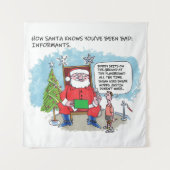 Vertel het tapijt van Santa Wandkleed (Voorkant)