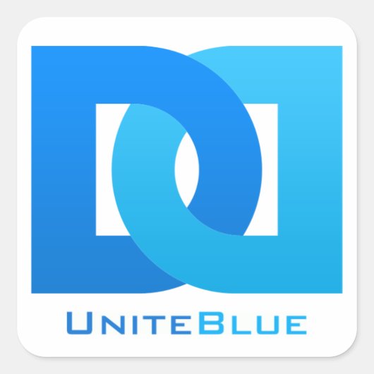 Vertel het verder vierkante sticker (Voorkant)