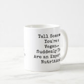 Vertel iemand dat je een Vegan Nutrition Expert be Koffiemok (Voorkant rechts)