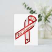  VERTEL IEMAND!  HPV veroorzaakt baarmoederhalskan Briefkaart (Staand voorkant)