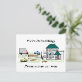 Vertel je buren over je thuisproject briefkaart (Staand voorkant)