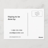 Vertel je buren over je thuisproject briefkaart (Achterkant)