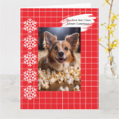 Vertel je hond dat ik Prettig Kerstfeest zei Kaart (Gele Bloem)