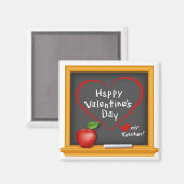 Vertel je leraar Fijne Valentijnsdag! Magneet (Voorkant / Achterkant)