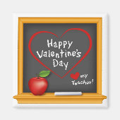 Vertel je leraar Fijne Valentijnsdag! Magneet (Voorkant)