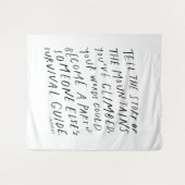 Vertel je verhaal - cadeau voor inspirerend prijsb wandkleed (Voorkant (horizontaal))