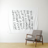 Vertel je verhaal - cadeau voor inspirerend prijsb wandkleed (In Situ (horizontaal))