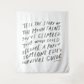 Vertel je verhaal - cadeau voor inspirerend prijsb wandkleed (Voorkant)