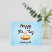 Vertel je vrienden over Pie Day Briefkaart (Staand voorkant)