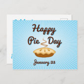 Vertel je vrienden over Pie Day Briefkaart (Voorkant / Achterkant)