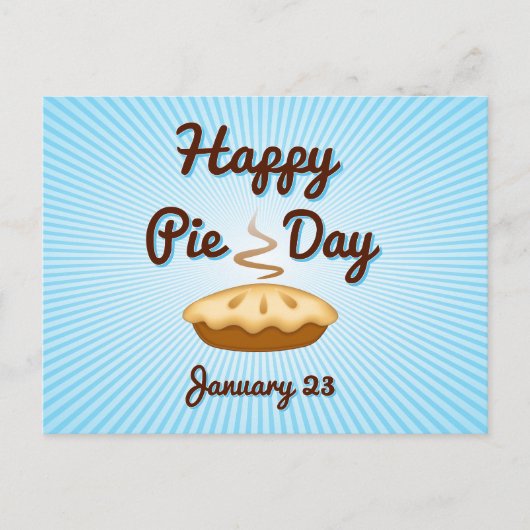 Vertel je vrienden over Pie Day Briefkaart (Voorkant)
