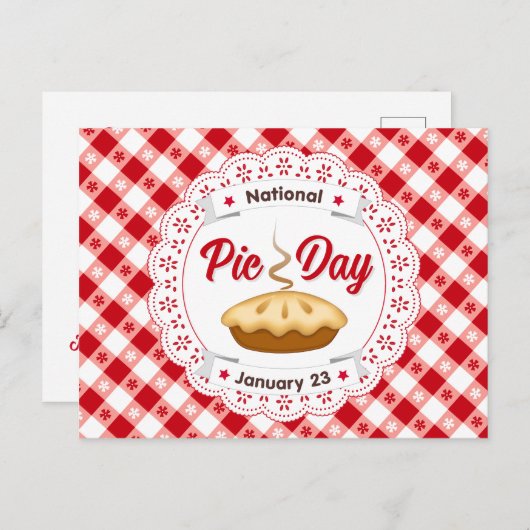 Vertel je vrienden over taartdag Briefkaart (Voorkant / Achterkant)