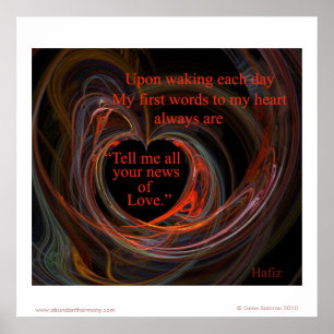 Vertel me al je nieuws over de liefde. poster