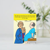 Vertel me alles wat je tegen de verpleegkundige ca briefkaart (Staand voorkant)