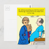 Vertel me alles wat je tegen de verpleegkundige ca briefkaart (Voorkant / Achterkant)