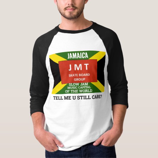 VERTEL ME ALS U Heren Basic 3/4 Mouwen Raglan T-Sh T-shirt (Voorkant)