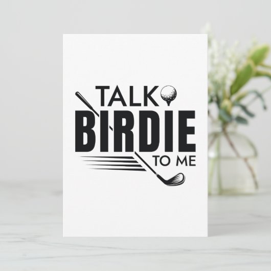 Vertel me Birdie. Bedankkaart (Staand voorkant)