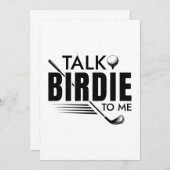 Vertel me Birdie. Bedankkaart (Voorkant / Achterkant)