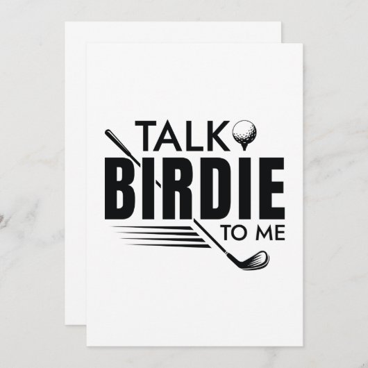 Vertel me Birdie. Bedankkaart (Voorkant / Achterkant)