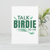 Vertel me Birdie. Bedankkaart (Staand voorkant)