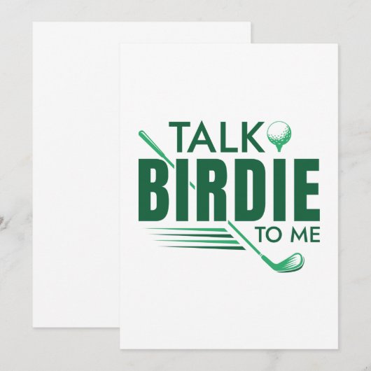 Vertel me Birdie. Bedankkaart (Voorkant / Achterkant)