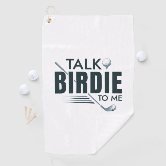 Vertel me Birdie. Golfhanddoek (Insitu)