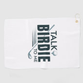 Vertel me Birdie. Golfhanddoek (Horizontaal)