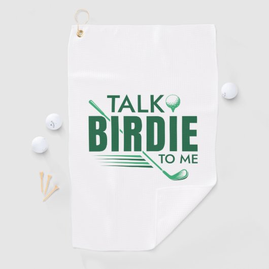 Vertel me Birdie. Golfhanddoek (Insitu)