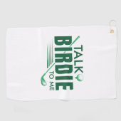 Vertel me Birdie. Golfhanddoek (Horizontaal)