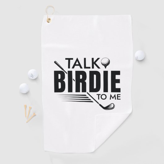 Vertel me Birdie. Golfhanddoek (Insitu)