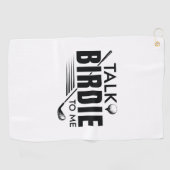 Vertel me Birdie. Golfhanddoek (Horizontaal)