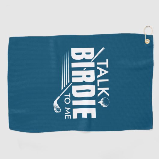 Vertel me Birdie. Golfhanddoek (Horizontaal)