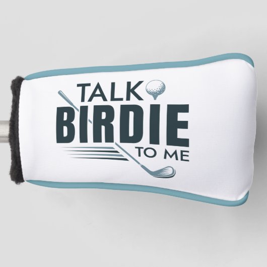 Vertel me Birdie. Golfheadcover (Voorkant)