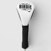 Vertel me Birdie. Golfheadcover (Voorkant)