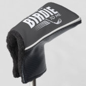 Vertel me Birdie. Golfheadcover (3/4 voorkant)
