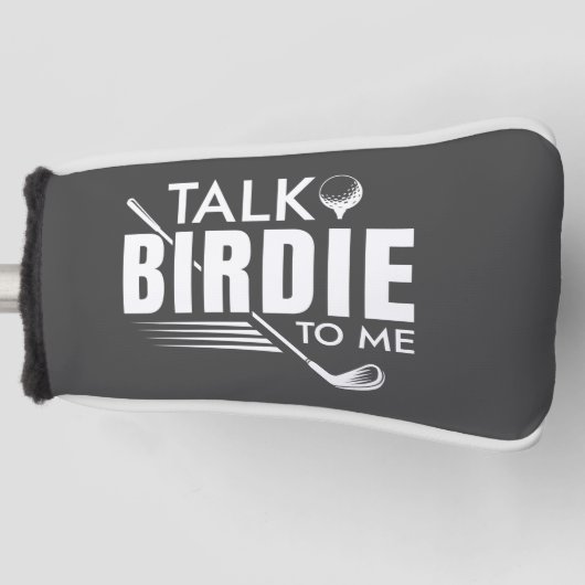 Vertel me Birdie. Golfheadcover (Voorkant)